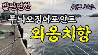 강원도 속초 외옹치항 발판 편한 무늬오징어 낚시 포인트